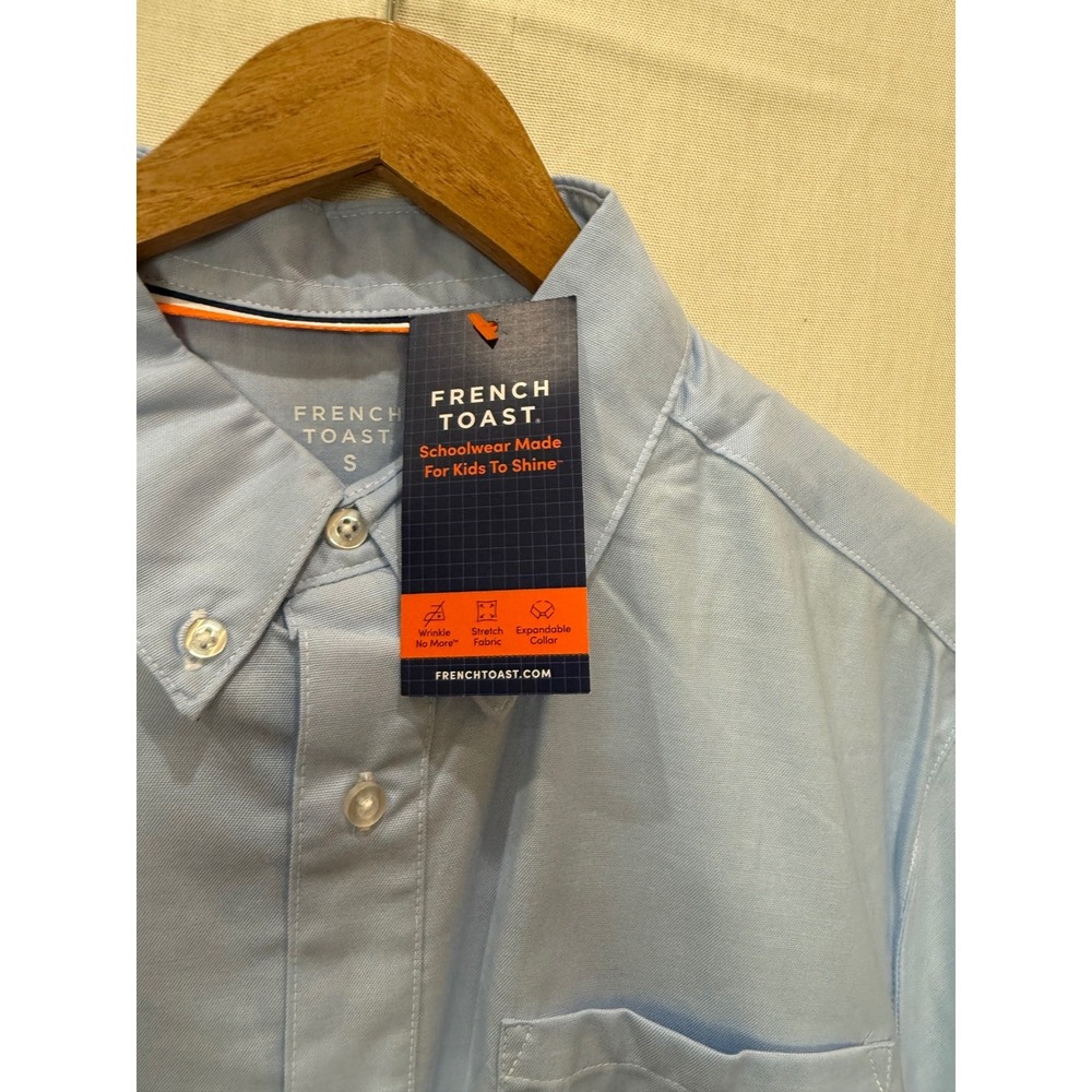 Oxford Shirt Short Sleeve Blue School Men Small/ School uniform French Toast NWT - Picture 5 of 5